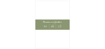 The Falling Daisies Belly Band is the perfect complement to the Falling Daisies, or any other invitation set.