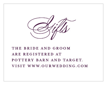 Look no further than our In The Mood Registry Cards for your registry needs!
