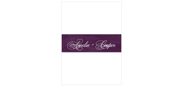 Wrap your invitations with one of our stunning Prim & Proper Belly Bands to finish your order off in style.