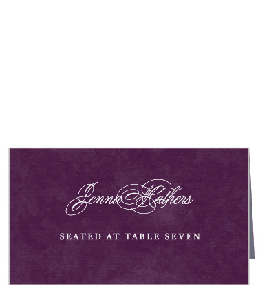 Easily guide your guests to their seats, and keep your evening flowing effortlessly from one event to the next with our In The Mood Place Cards.