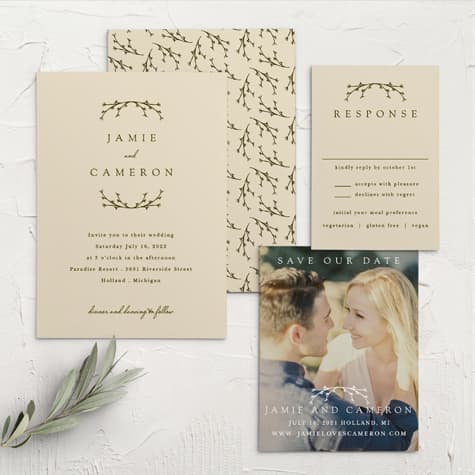 Charming Twig Wedding Invitations