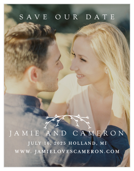 Our Charming Twig Save-the-Date Cards are a wonderful choice for your special day!