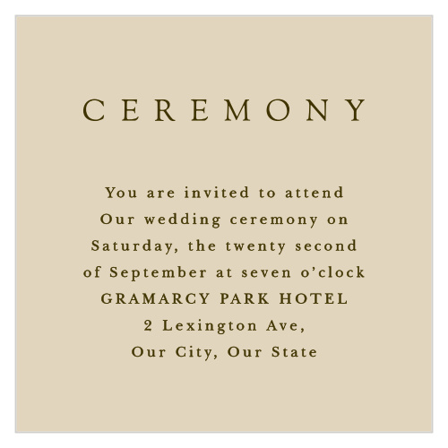 Our Charming Twig Ceremony Cards are a wonderful choice for inviting family and friends to your ceremony!