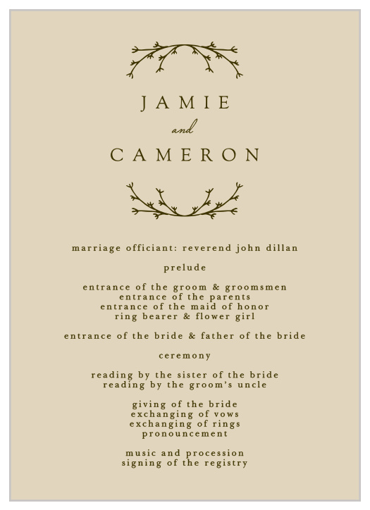 Charming Twig Wedding Invitations by Basic Invite