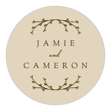 Our Charming Twig Wedding Stickers are a lovely way to personalize your envelopes!