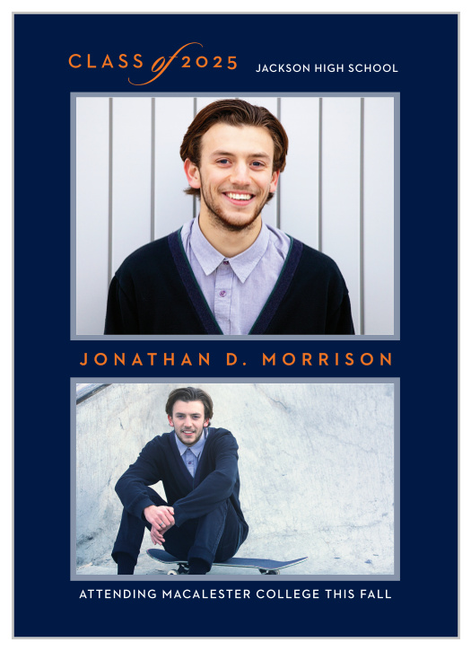 Our Class & Style Graduation Announcements offer a clean, modern look for your upcoming graduation.