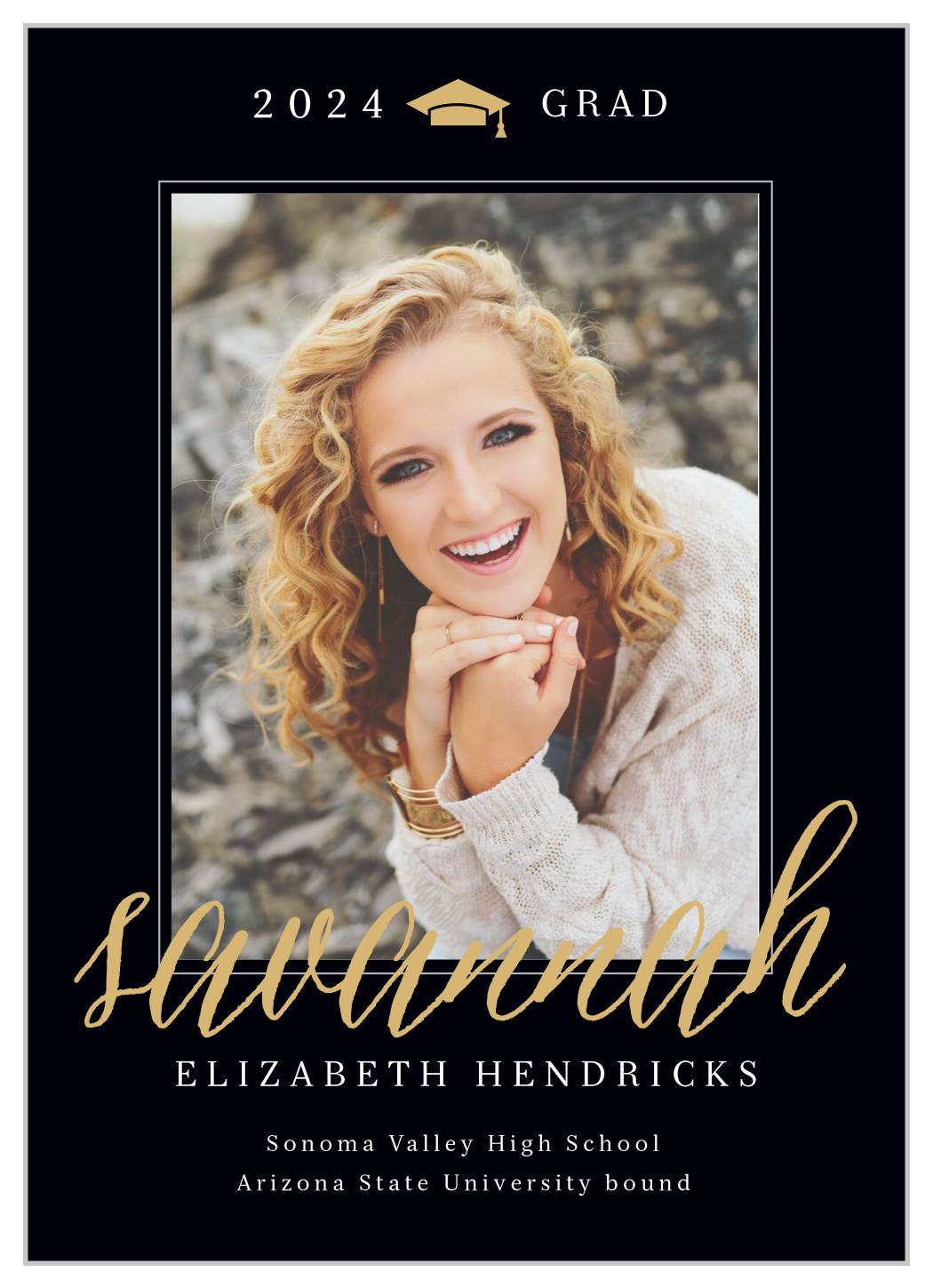 Classic Graduate Graduation Announcements by