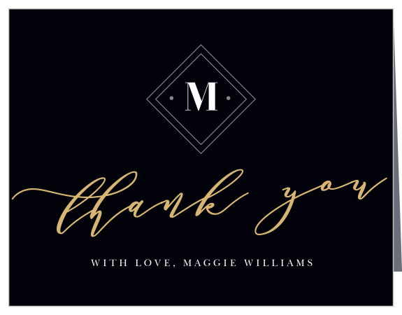 Our stunning Class Script Graduation Thank You Card is the perfect way for you to express your appreciation after the big day.