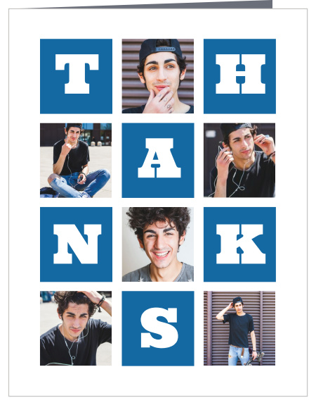 Tell your guests exactly how much their attendance meant to you with our Color Blocks Graduation Thank You Card.