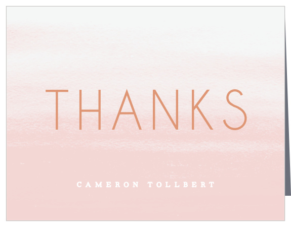 Keep your "thank you" as simple as possible with our Cloud Wisps Graduation Thank You Card.