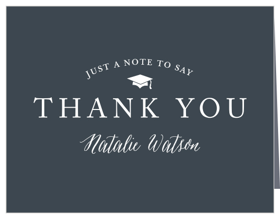 Our Photo Frame Graduation Thank You Card is great for showing gratitude to family and friends! 