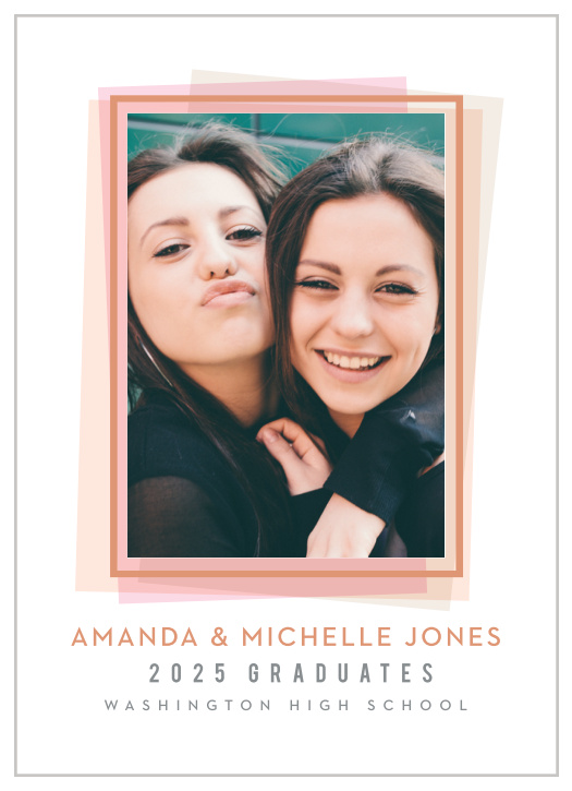 Guarantee that your graduates spend their big day surrounded by the people they care about most using our Shades of Gold Graduation Announcements.
