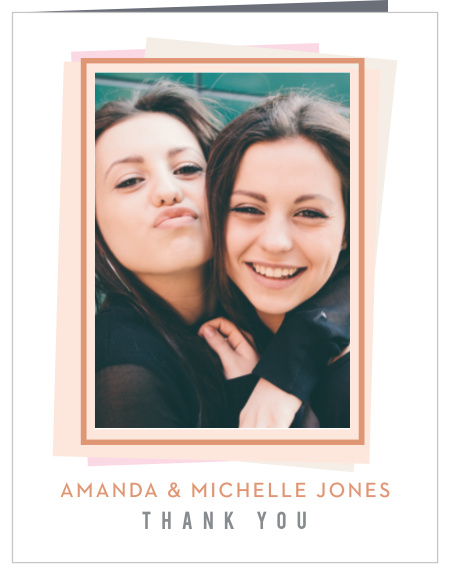 Express your appreciation with our gorgeous Shades of Gold Graduation Thank You Card.