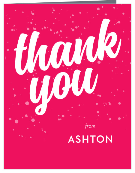 Make sure your appreciation is bright and bold with our stunning Artistic Accomplishments Graduation Thank You Card.