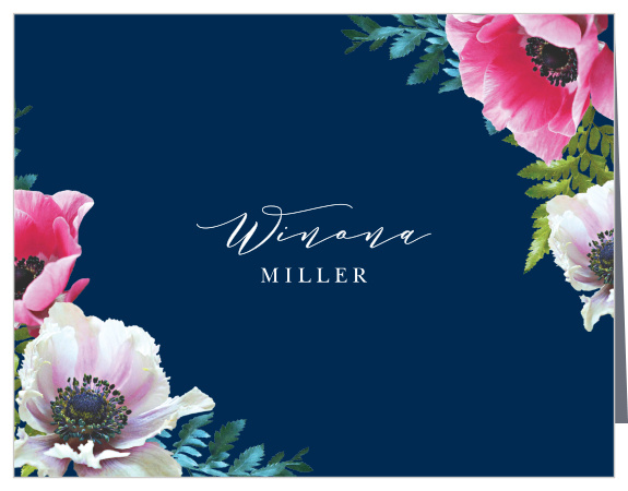 With beautifully vivid flowers growing inwards toward your message of appreciation, our Vibrant Anemone Graduation Thank You Card offers a stunning way to say exactly what you need to.