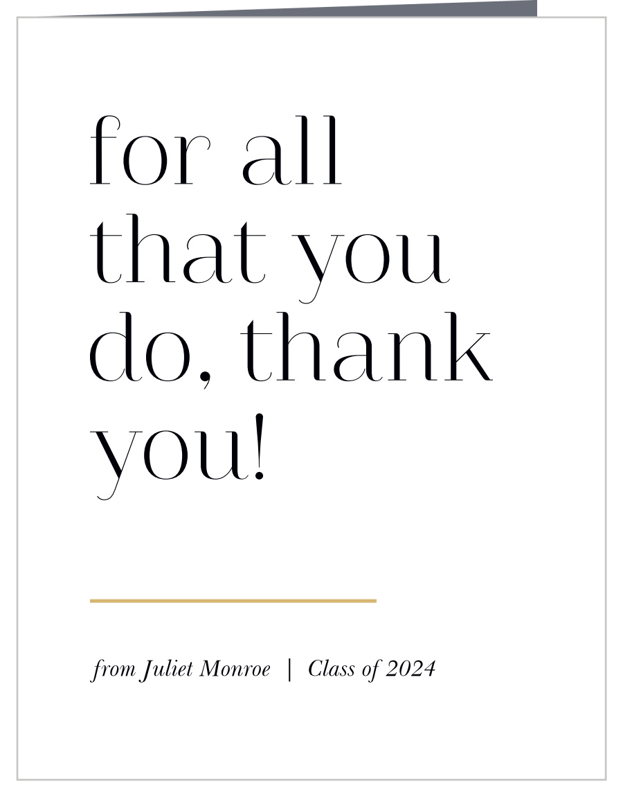 All That Is Great Graduation Thank You Cards