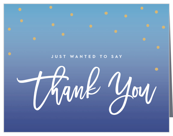 Dainty Dots Graduation Thank You Card says everything you need to, both in the delicately written "thank you" and the sheer beauty of their design.