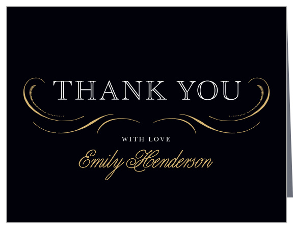 Our Elegant Band Graduation Thank You Card is formal and fun.
