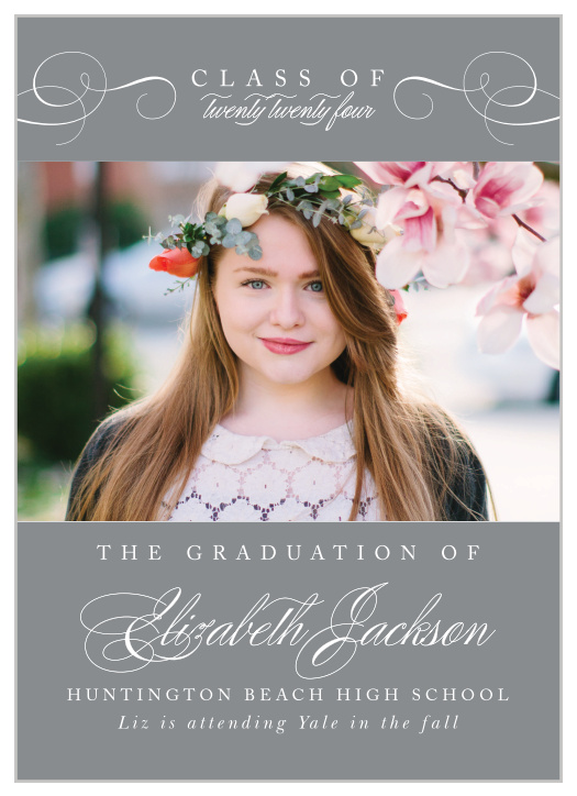 Our Elegant Senior Graduation Announcements are both stylish and formal.