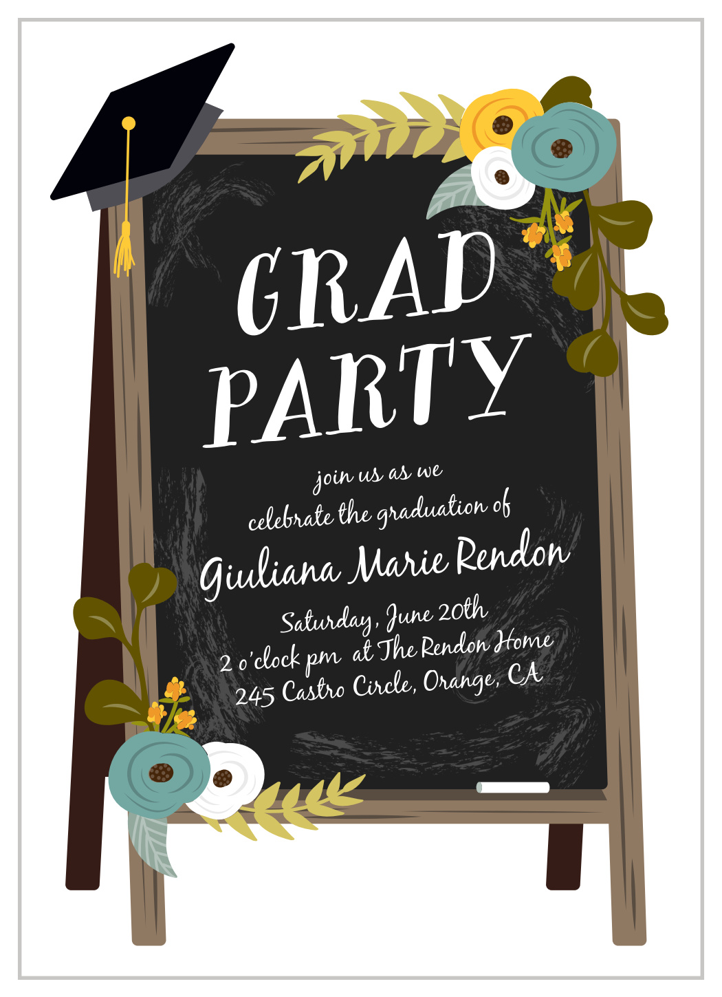Graduation Invitations Artwork