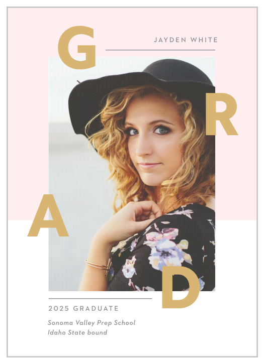 Our Fashion Editorial Graduation Announcements are designed to show you off!