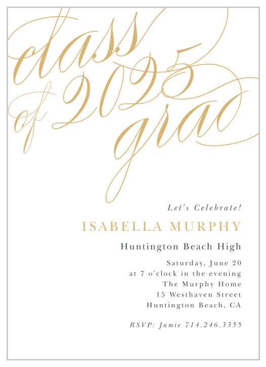 Our Exquisite Celebration Graduation Party Invitations are the perfect choice for your graduate. 