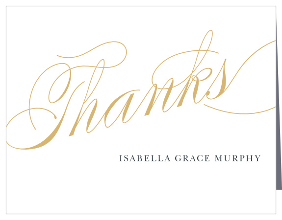 Our Exquisite Celebration Graduation Thank You Card is a lovely way to send your gratitude.