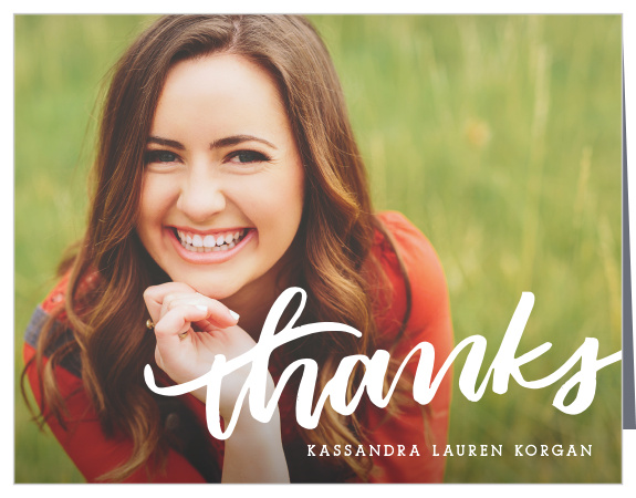 Our Handwritten Graduate Graduation Thank You Card is wonderful for showing your gratitude.