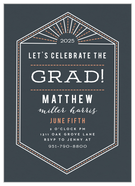 Our Looming Horizons Graduation Invitations are a wonderful way to spread the news of your graduates special day! 
