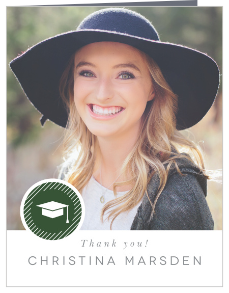 Our Iconic Graduate Graduation Thank You Card is sure to impress your friends and family. 