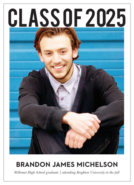 Impress your friends and family with our modern Knock Out Graduation Announcements.