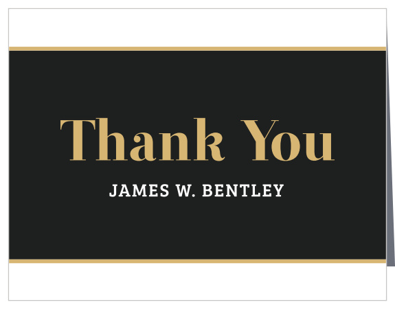 Send thanks to everyone who celebrated your accomplishments with you with our Bold Success Graduation Thank You Card.