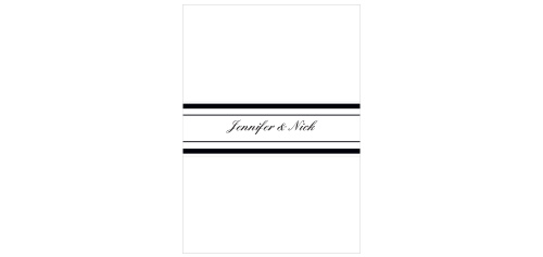 The Classic Belly Band is the perfect compliment to the Classic, or any other invitation set.