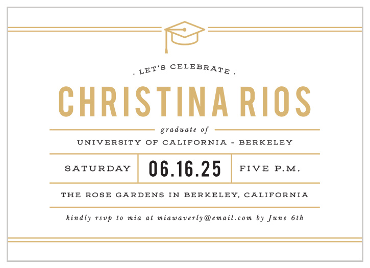 Our Linear Divide Graduation Party Invitations are a wonderful choice for your graduate!