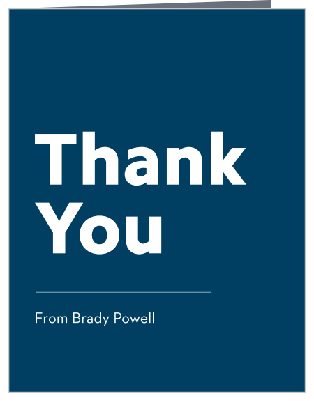 Choose our Modern Editorial Graduation Thank You Card to send out to your friends and family.