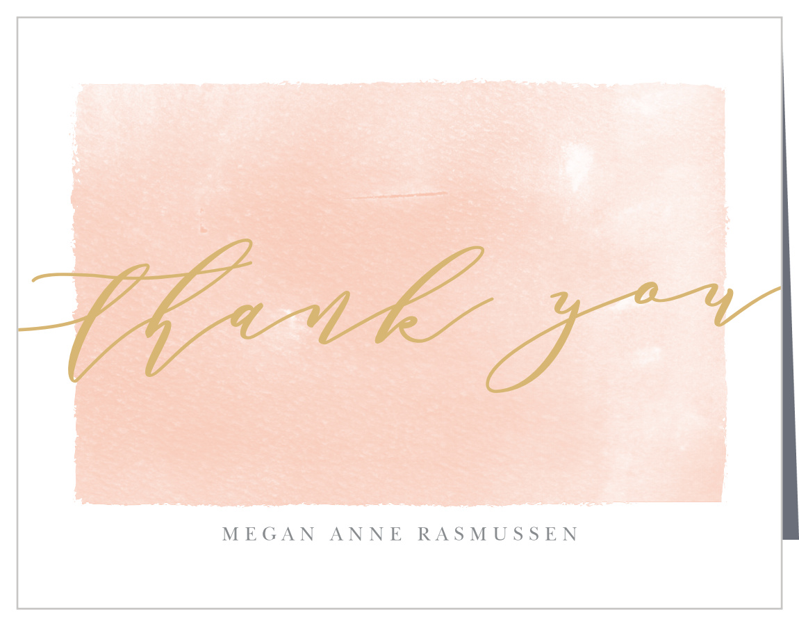 Painted Border Graduation Thank You Cards