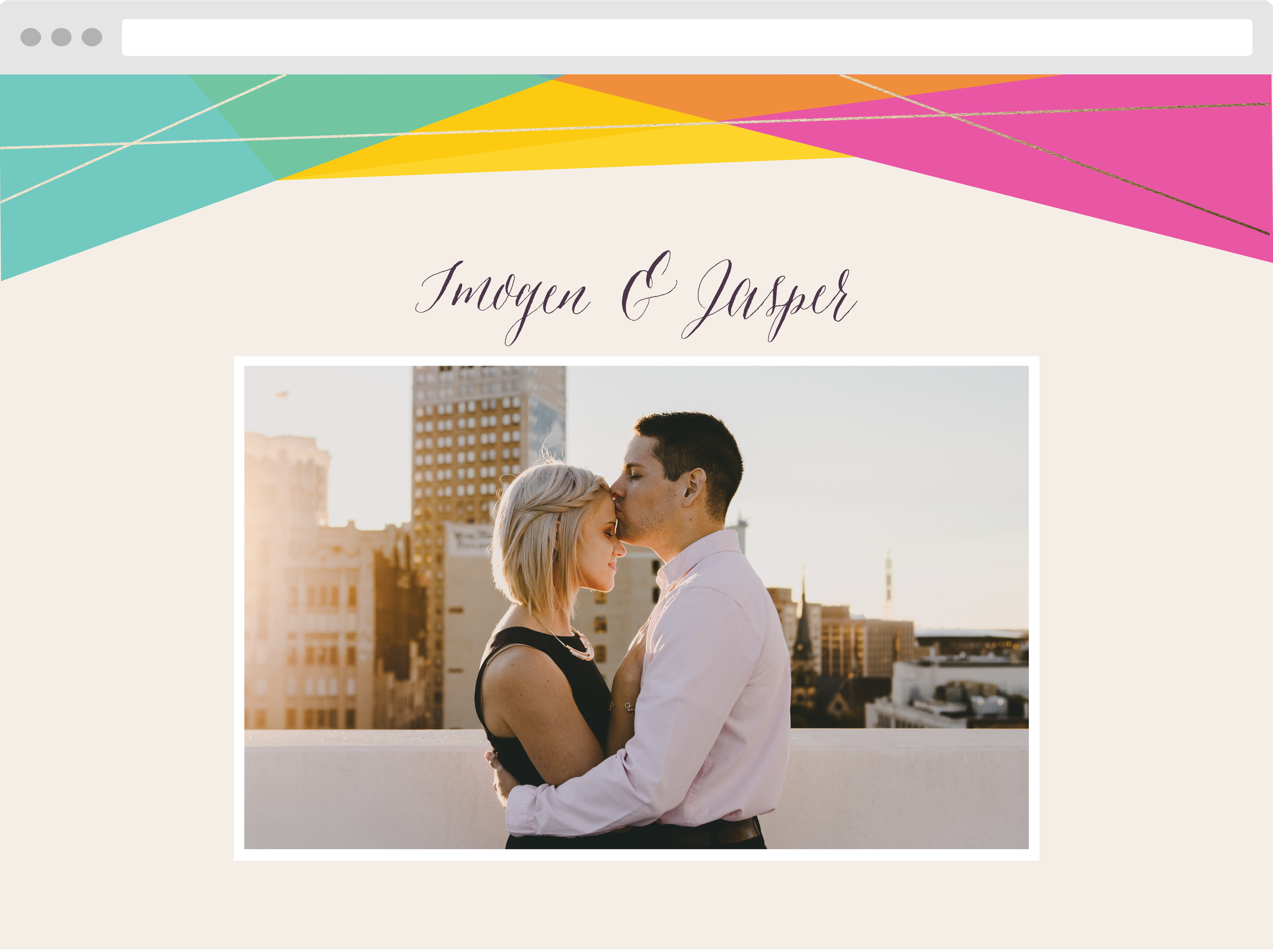 Brilliant Gem Wedding Website