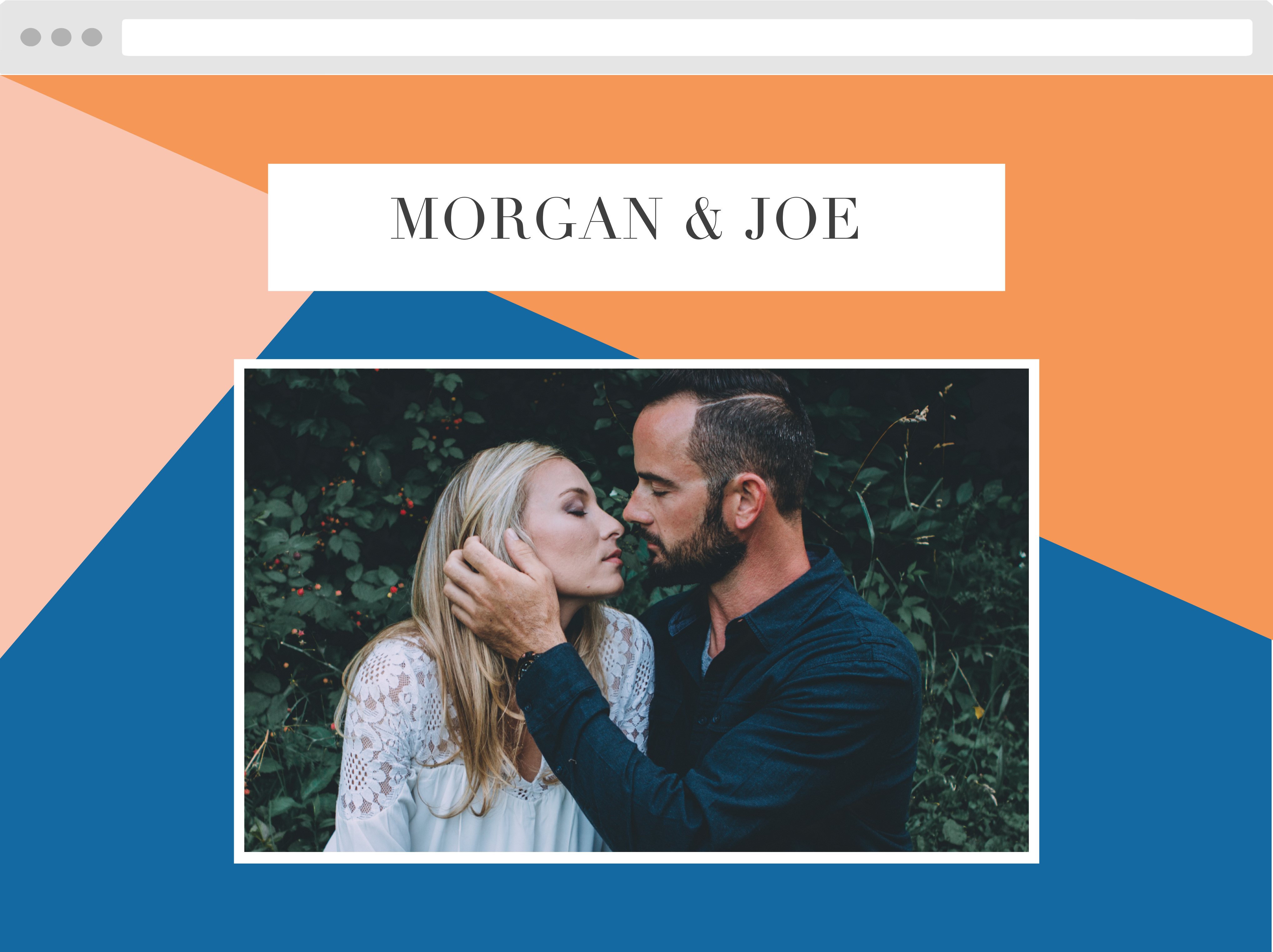 Angular Color Wedding Website