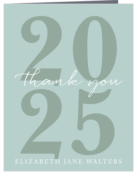 Share your gratitude with your friends and family with our stylish and subtle This Year Graduation Thank You Card.