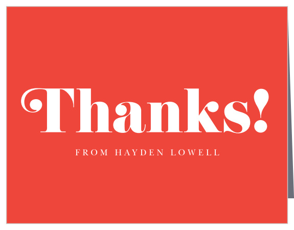 You did it! Let everyone you appreciate them with our modern She Did It Graduation Thank You Card!