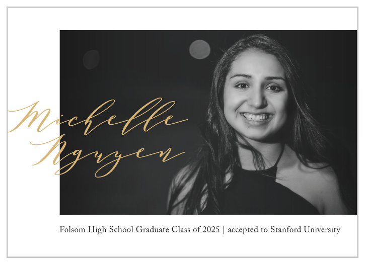Wow your friends and family with our Simple Signature Graduation Announcements. 