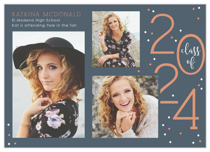Your loved ones will share in your excitement with our Snapshot Frame Graduation Announcements. 