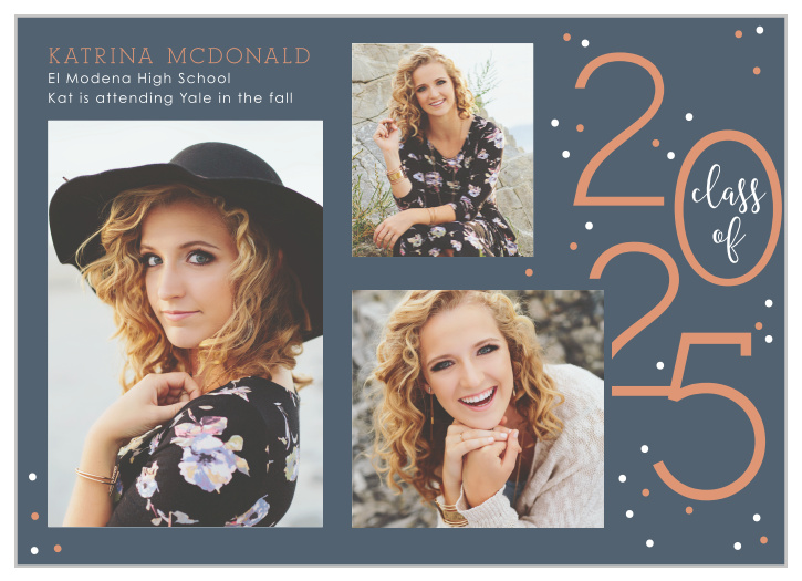 Your loved ones will share in your excitement with our Snapshot Frame Graduation Announcements. 