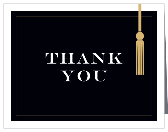 Our Hanging Tassel Graduation Thank You Card was inspired by tradition.