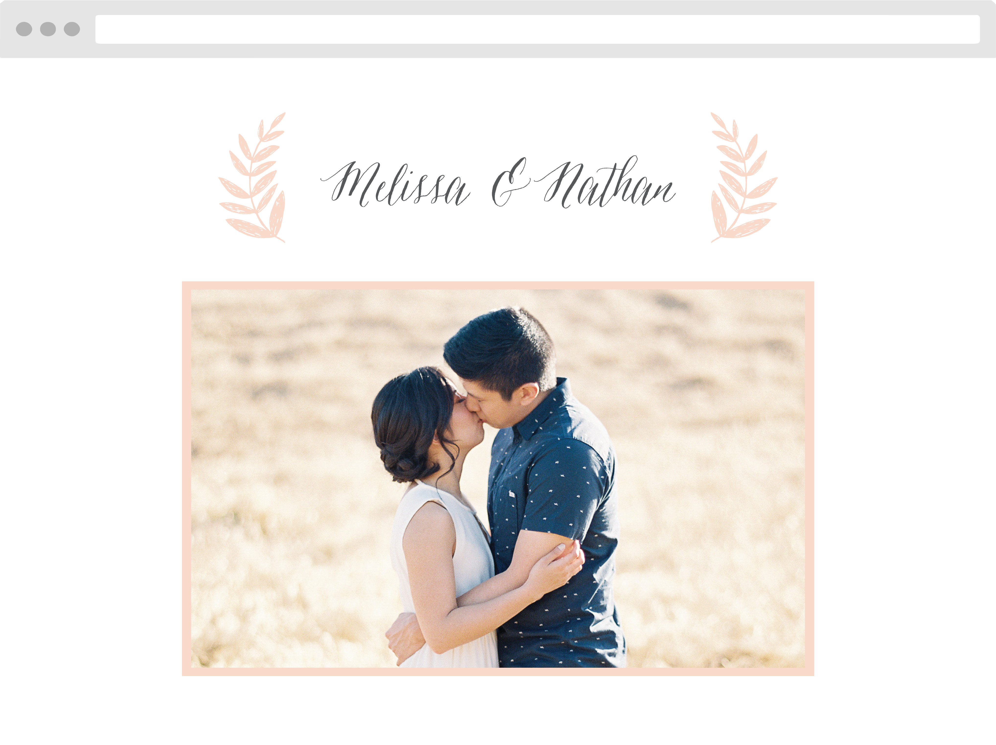Wedding Wreath Wedding Website