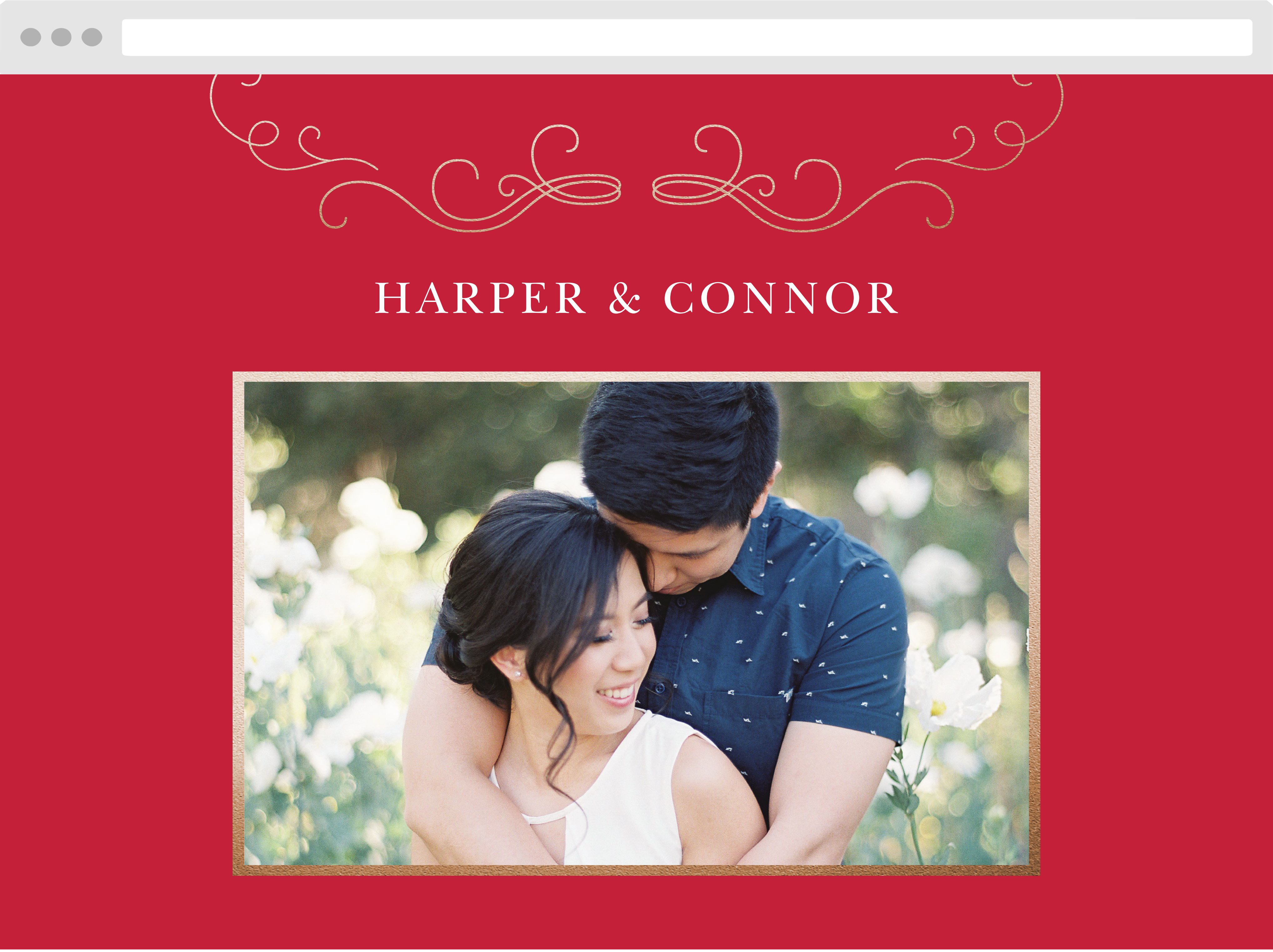 Color of Love Wedding Website