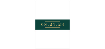 Keep all of your cards stylishly organized with our Elegant Overlap Wedding Belly Bands.