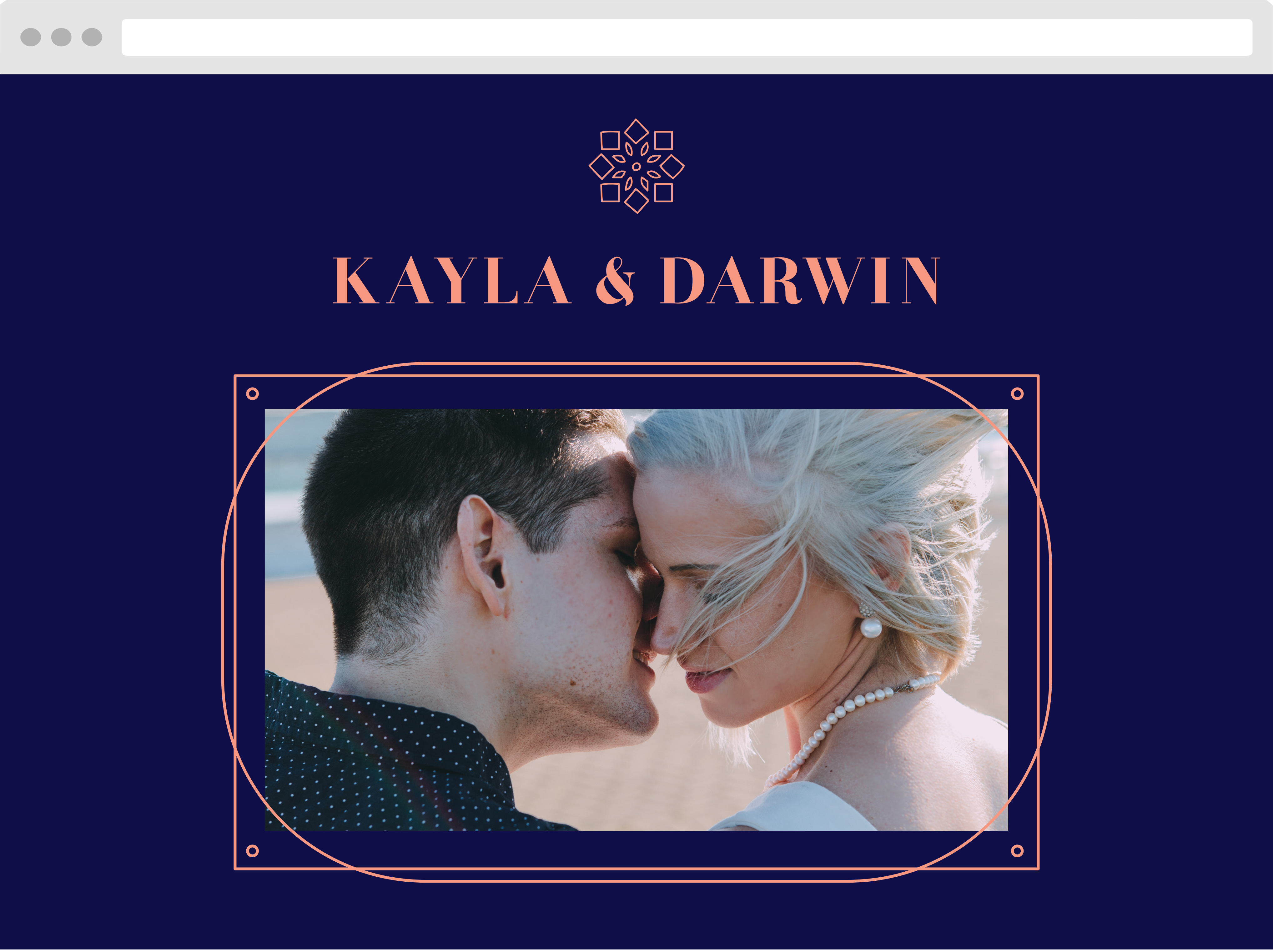 Royal & Rose Wedding Website