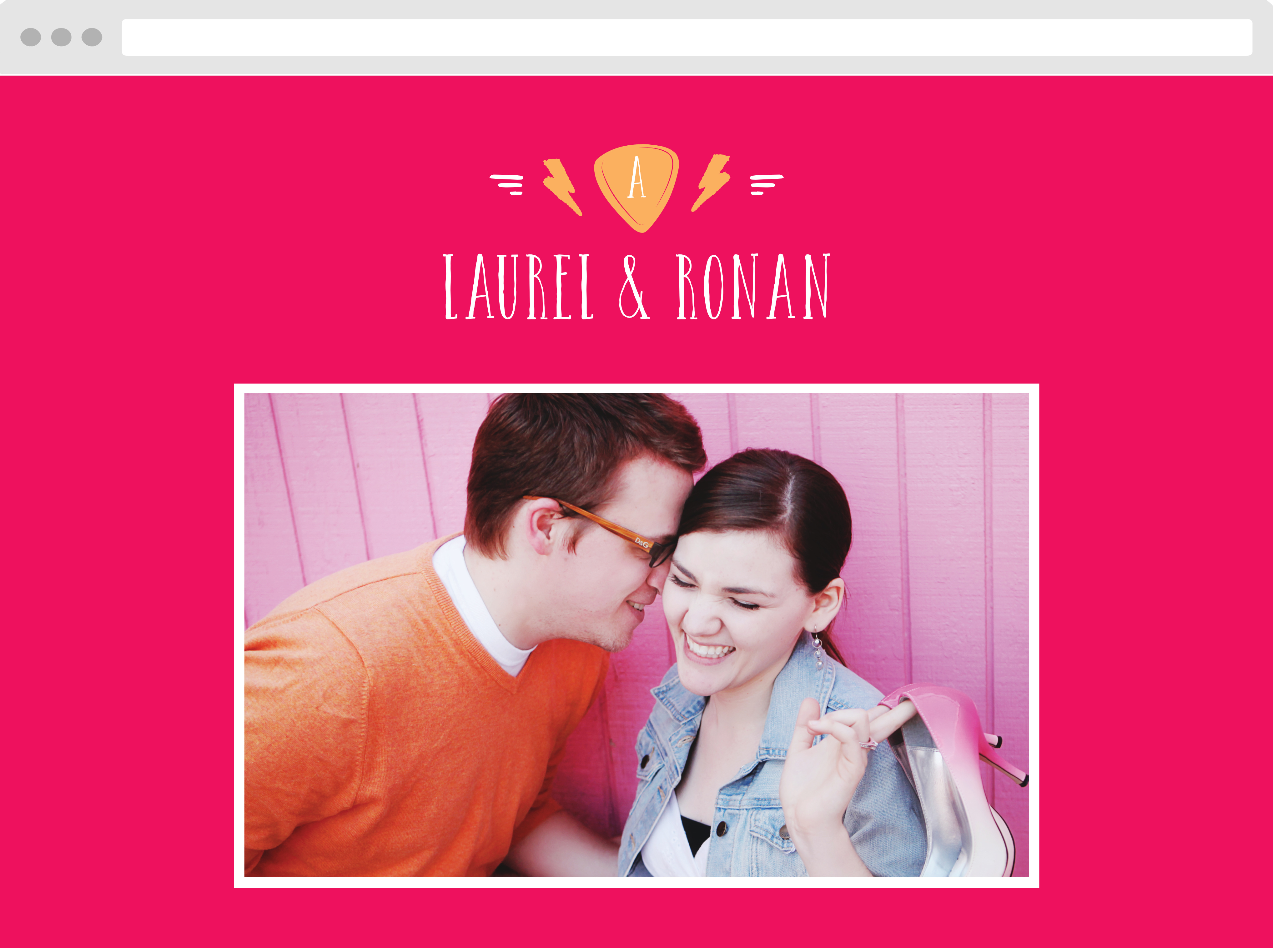 Cupid's Keys Wedding Website
