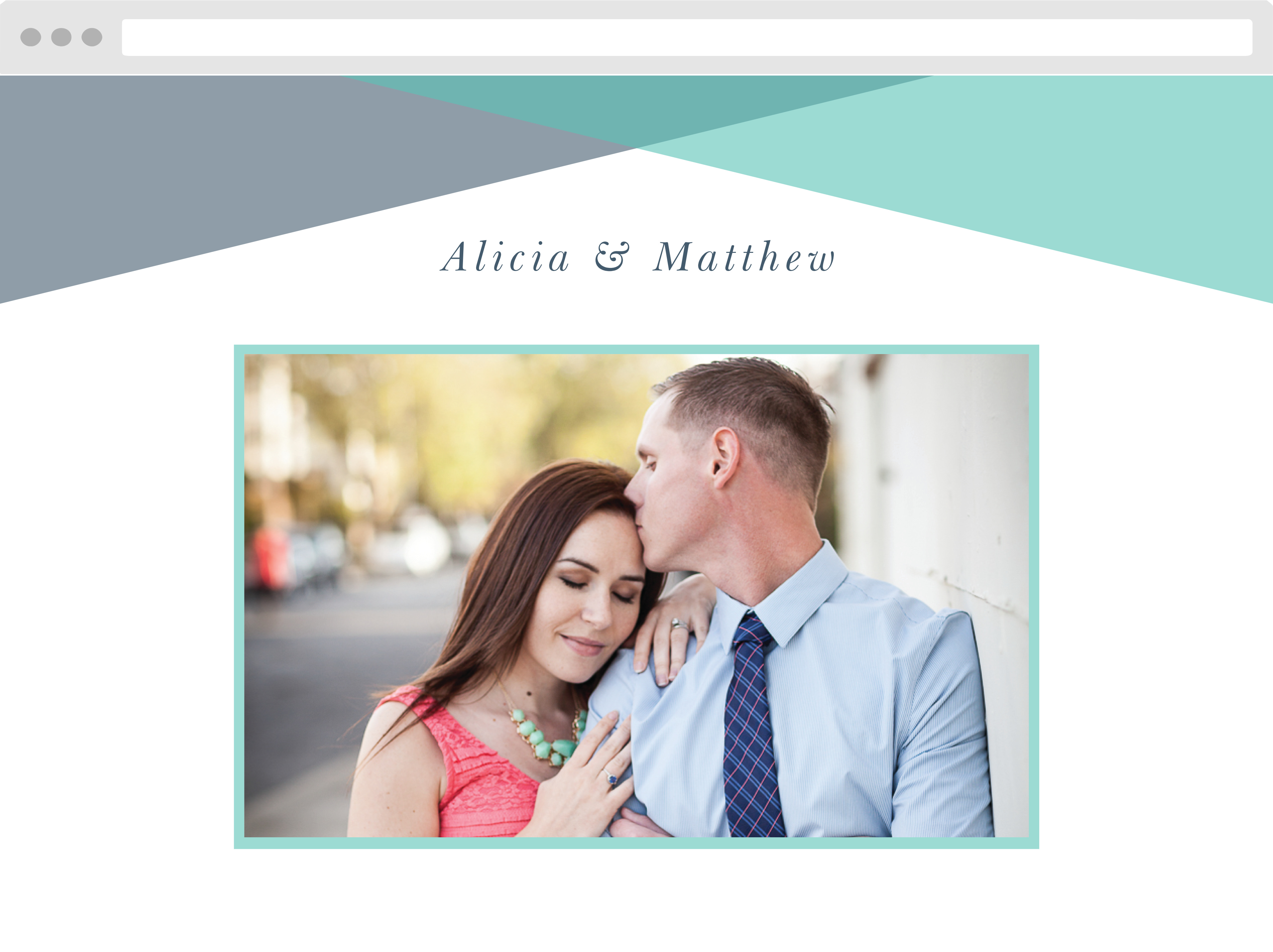 Geometric Apex Wedding Website